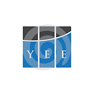 YEE letter logo design on white background. YEE creative initials letter logo concept. YEE letter design