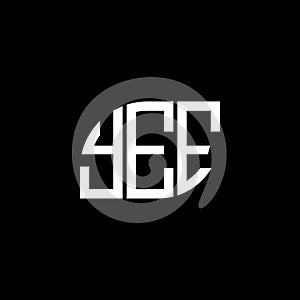 YEE letter logo design on white background. YEE creative initials letter logo concept. YEE letter design