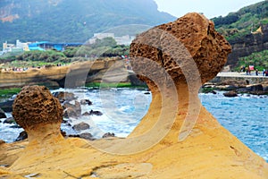 Yehliu geopark in Taiwan