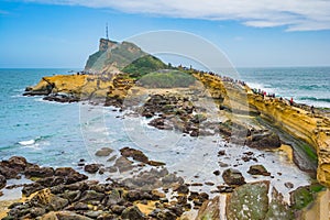 Yehliu Geopark in the town of Wanli, New Taipei, Taiwan