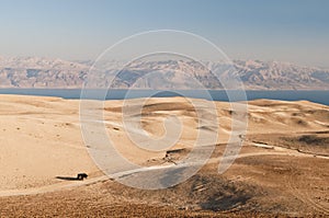 Yehuda desert and dead sea photo
