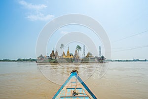 Yele Paya the floating pagoda in Thanlyin Myanmar.