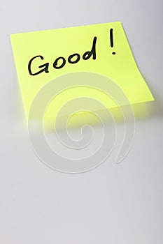 Yello Sticky Note With