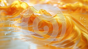 Yellow Abstract Animation Loop - 3D Render