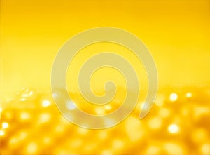 yellow abstract background with bokeh defocused lights