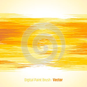 Yellow abstract bright colorful background digital painted brush