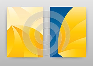 Yellow abstract design for annual report, brochure, flyer, poster. Geometric background vector illustration for flyer, leaflet,