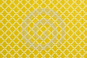 Yellow abstract paper lines style macro texture white ornamental