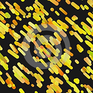 Yellow abstract repeating diagonal gradient rounded stripe background pattern