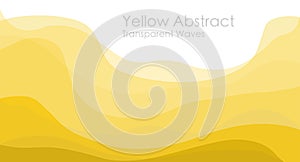 Yellow abstract wavy transition. Light dark gradient yellow wave cloud, desert, tulle, sunset. Blonde hair. Gradual change. Light