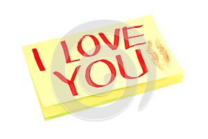 Yellow adhesive note