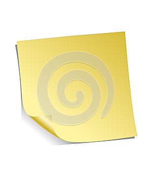 Yellow Adhesive Note