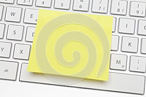 Yellow adhesive note