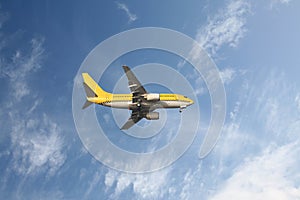 Yellow aeroplane