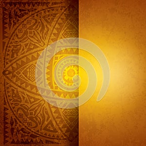 Yellow African background design.