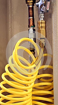 Yellow air hose