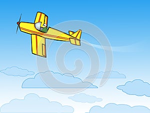 Yellow airplane