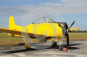 Yellow airplane