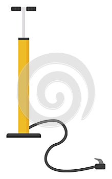 Yellow airpump, icon