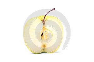 Yellow apple slice