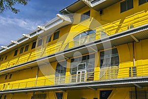 the yellow architectural design