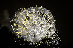 Yellow Artistic Fireworks