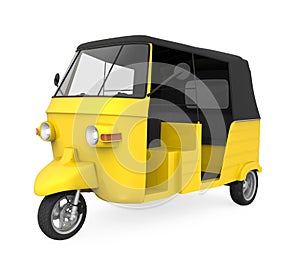 Yellow Auto Rickshaw