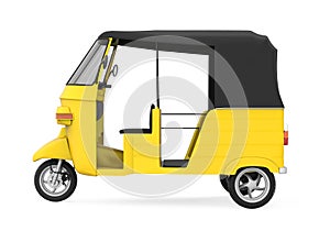 Yellow Auto Rickshaw