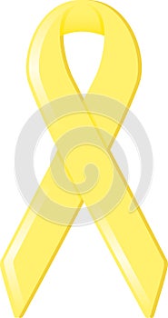 Yellow Awareness Ribbon