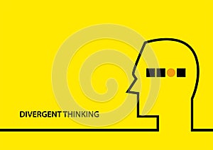 Yellow Background Mind Divergent Thinking