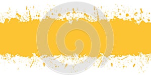 Yellow background.Paint splatter.Grunge Abstract.Strip paint .Vector illustration photo