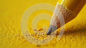 Yellow Background With Pencil - Simple and Informative Image