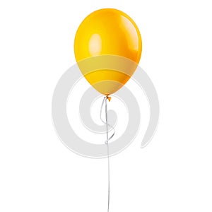 Yellow balloon isolated