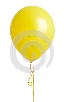 Yellow Balloon on White