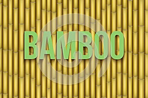 Yellow Bamboo background. Vector