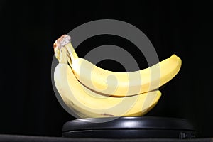 Yellow banana bunch showcased for front covers of magazines and billboards!