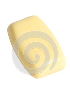 Yellow bar of soap