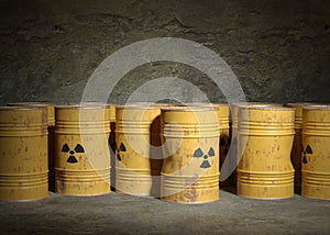 Yellow barrel radioactive