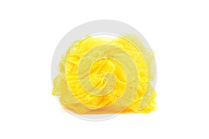Yellow bath sponge or loufah