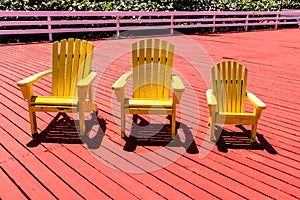 Yellow Beach Adirondack Chair