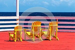 Yellow Beach Adirondack Chair