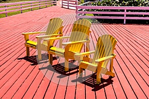 Yellow Beach Adirondack Chair