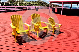 Yellow Beach Adirondack Chair