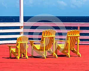 Yellow Beach Adirondack Chair