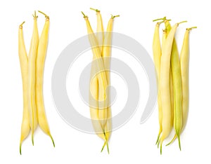 Yellow Beans Isolated On White Background