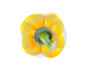 Yellow bell pepper isolated