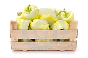 Yellow bell peppers (Capsicum annuum)