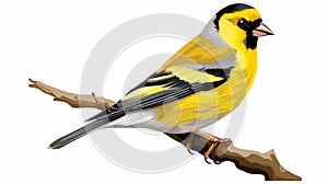 Yellow Bird Clip Art With White Background