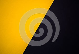 Yellow and black abstract diagonally divided background