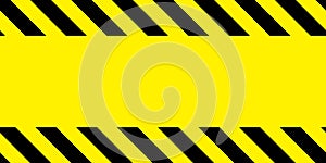 Yellow and black barricade tape